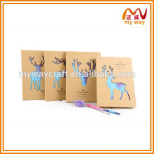 Exquisite kraft paper notebook made in china,new 2016